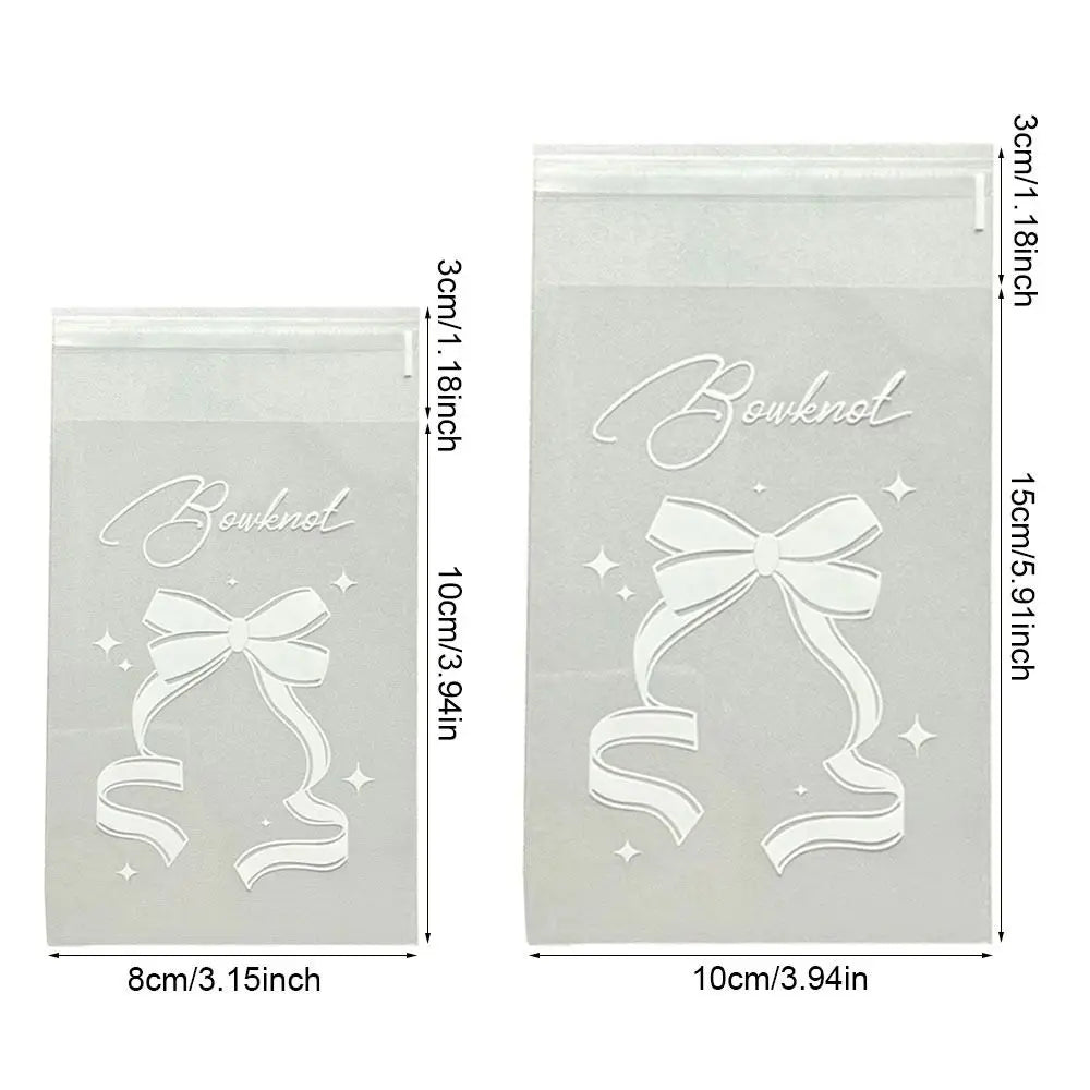 50Pcs Clear Self-Adhesive Photocard Sleeves – Star Bowknot Print Card Sleeves Richie's