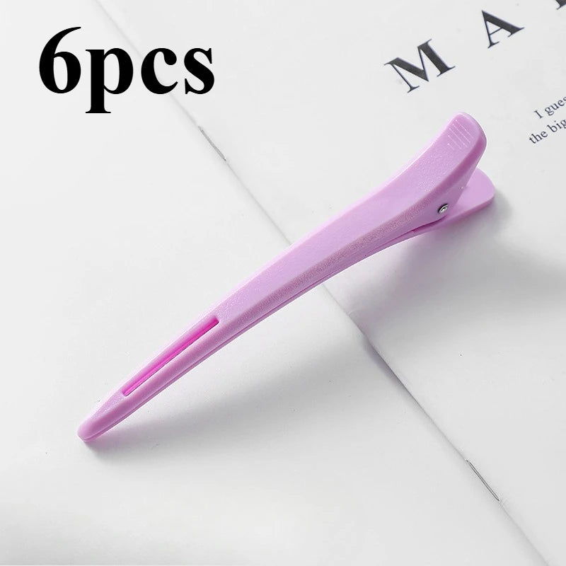 6-Pack Non-Slip Hair Sectioning Clips | Salon & Home Styling Hair Sectioning Clips Richie's Purple 6pcs