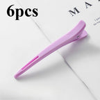 6-Pack Non-Slip Hair Sectioning Clips | Salon & Home Styling Hair Sectioning Clips Richie's Purple 6pcs