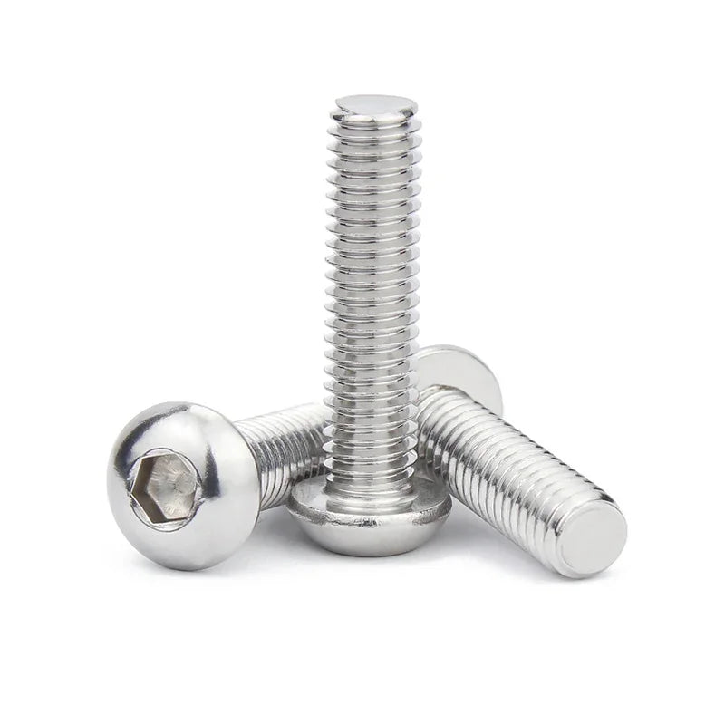 304 Stainless Steel UNC Pan Head Hex Socket Screws | Allen Bolts Hex Socket Screws Richie's