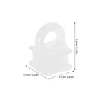 200Pcs White Plastic Curtain Track Hooks & Rail Gliders Curtain Track Gliders Richie's
