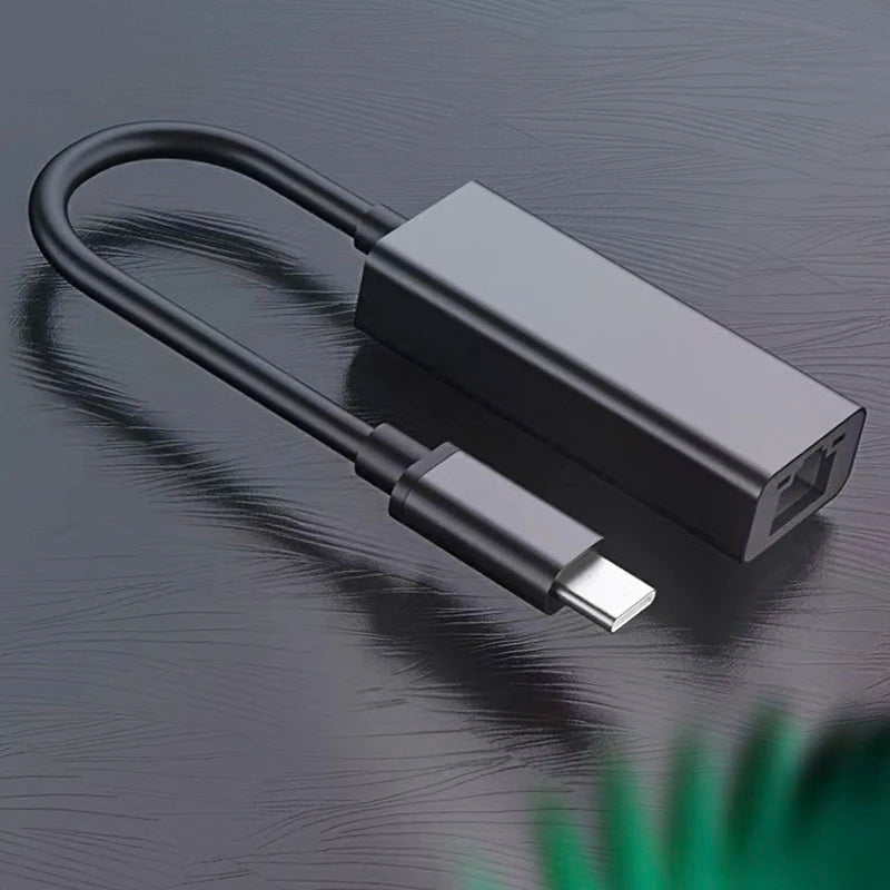 USB-C to RJ45 Gigabit Ethernet Adapter 100/1000Mbps Network Card USB-C Ethernet Adapter Richie's