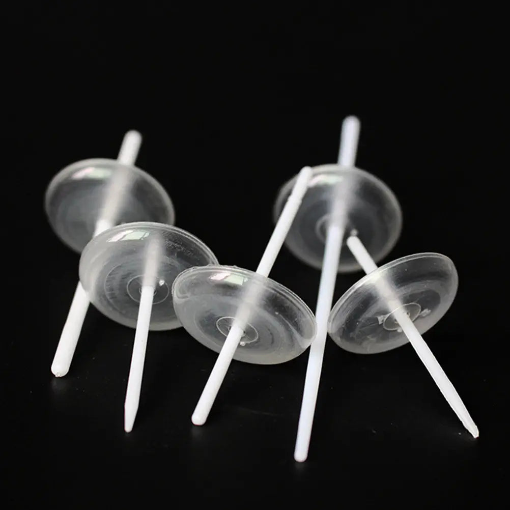 50pcs Clear Plastic Cake Trays Round Candle Drip Holders Cake Candle Trays Richie's Default Title