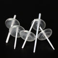 50pcs Clear Plastic Cake Trays Round Candle Drip Holders Cake Candle Trays Richie's Default Title