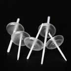 50pcs Clear Plastic Cake Trays Round Candle Drip Holders Cake Candle Trays Richie's Default Title