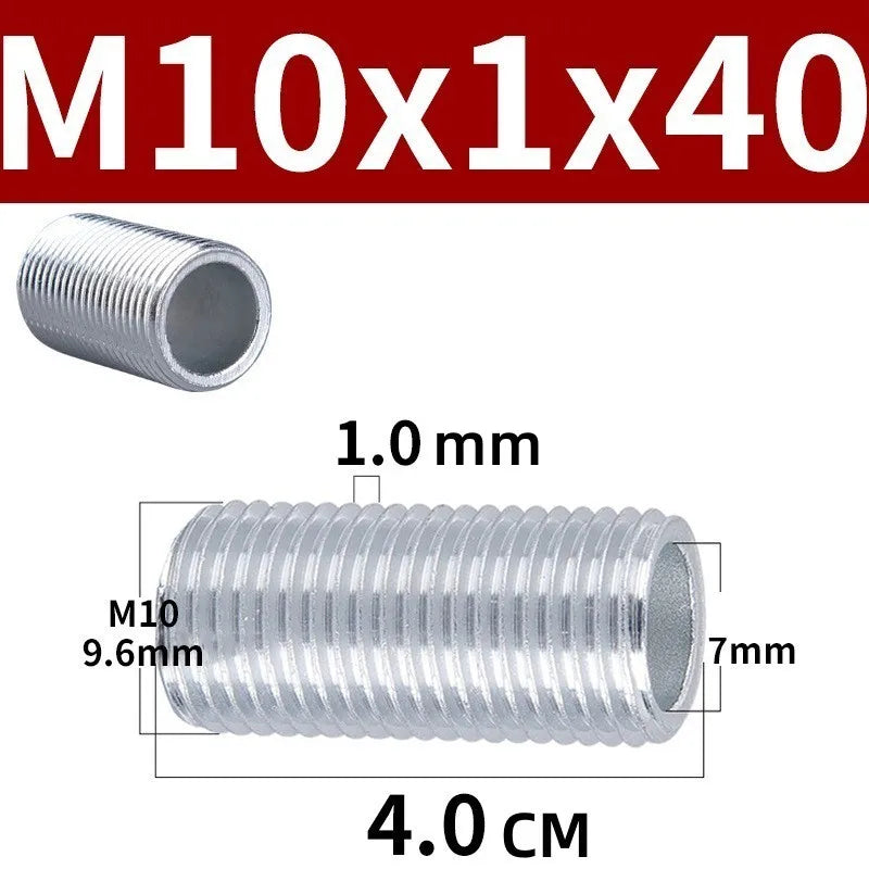 M10 Hollow Threaded Lamp Tooth Tube – Metal Lighting Hardware 10pk Lamp Mounting Hardware Richie's M10X40mm-10pcs