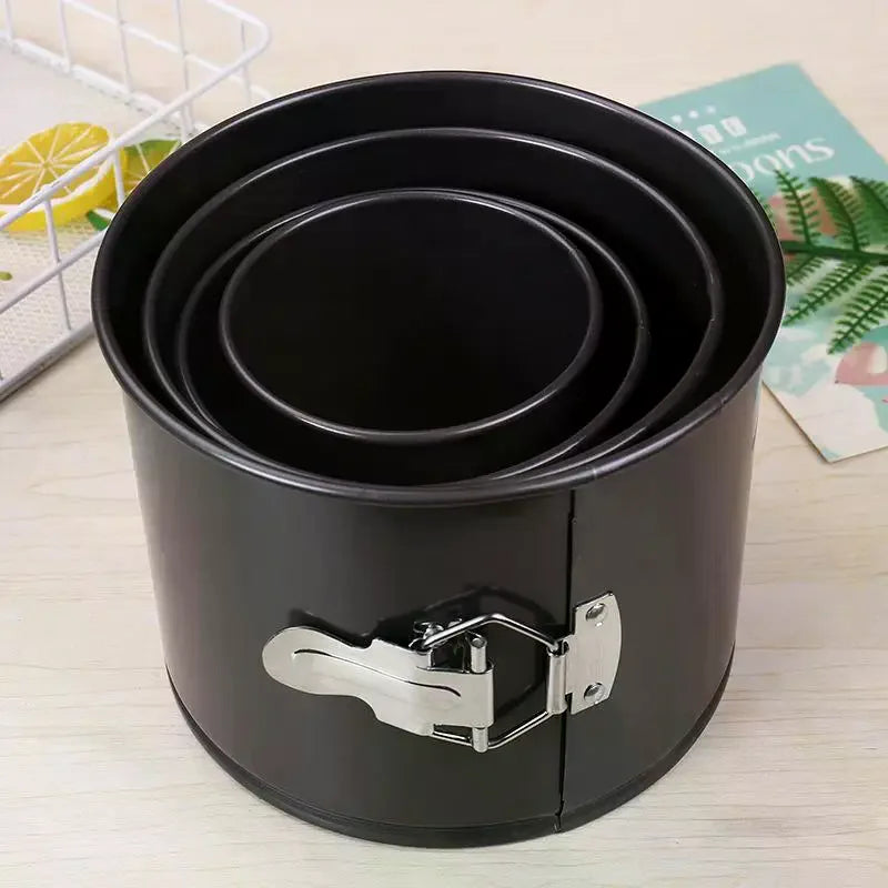 Non-Stick Carbon Steel Round Cake Pan – Removable Bottom 12–18cm Springform Cake Pan Richie's