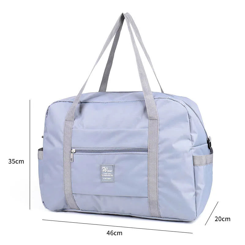 Foldable Waterproof Oxford Travel Bag – Large Capacity Unisex Foldable Travel Bag Richie's Light gray 2