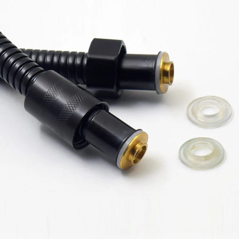 Black Stainless Steel Flexible Shower Hose Long Extension Shower Hose Richie's