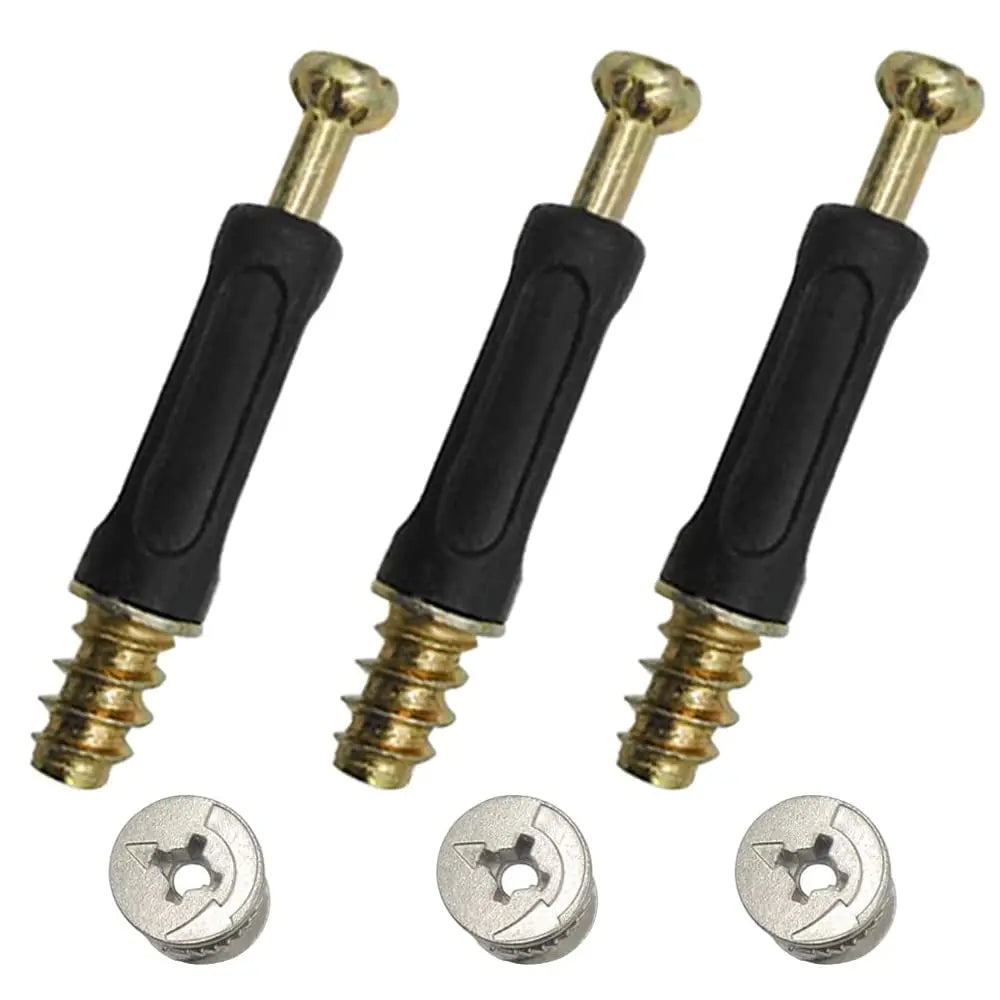 50 Sets Furniture Cam Lock Fittings with Dowels & Nuts – DIY Furniture Cam Lock Fittings Richie's