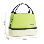 Insulated Lunch Bag with Pocket – Reusable Cooler Tote Insulated Lunch Bag Richie's Green