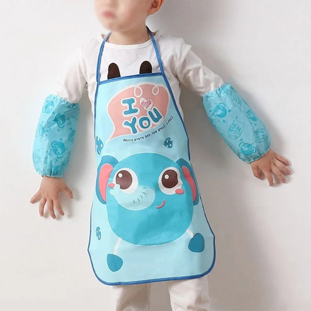 Waterproof Cartoon Apron – Unisex Kitchen & Painting Smock Kitchen Apron Richie's
