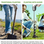 Spiral Garden Auger Drill Bit for Planting Bulbs & Soil Garden Auger Drill Bit Richie's