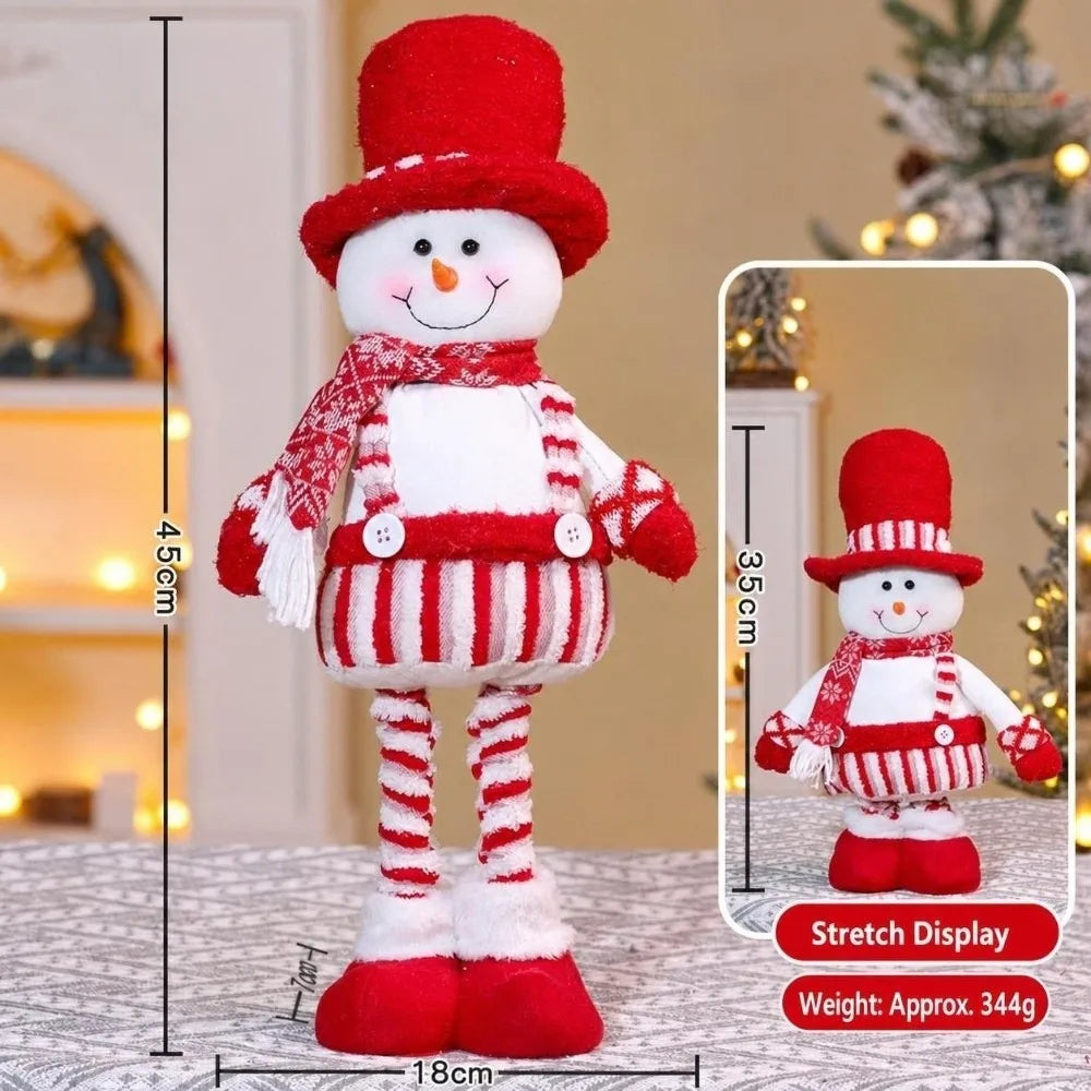 Knitted Christmas Telescopic Doll – Santa, Snowman & Elk Christmas Figurine Richie's Type B