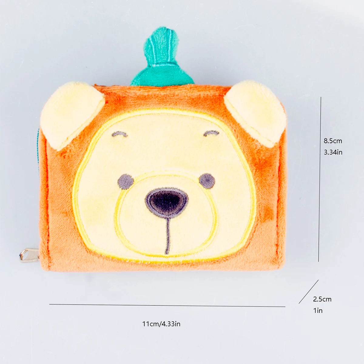 3D Furry Wallet – Unisex Zipper Card Holder & Coin Purse Novelty Wallet Richie's