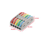 2/3/4/5 Pin Push-In Lever Wire Connector Terminal Block CE Wire Connector Terminal Richie's