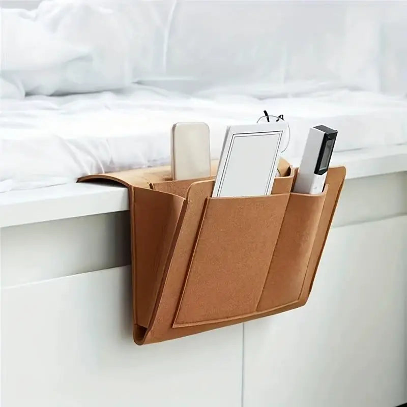 Felt Bedside Hanging Storage Organizer – Bed & Sofa Pouch Hanging Storage Organizer Richie's