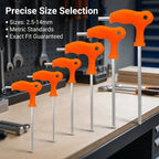 T-Handle Allen Wrench Set 2.5–14mm Metric Hex Keys | 9-Piece Hex Key Wrench Set Richie's