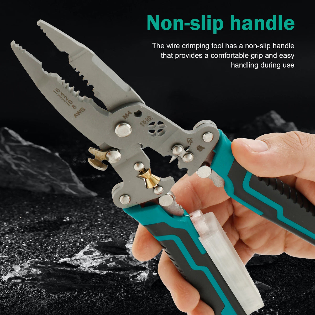 Wire Stripper Crimper Tool with Voltage Detector | 8–16 AWG Wire Stripper Tool Richie's