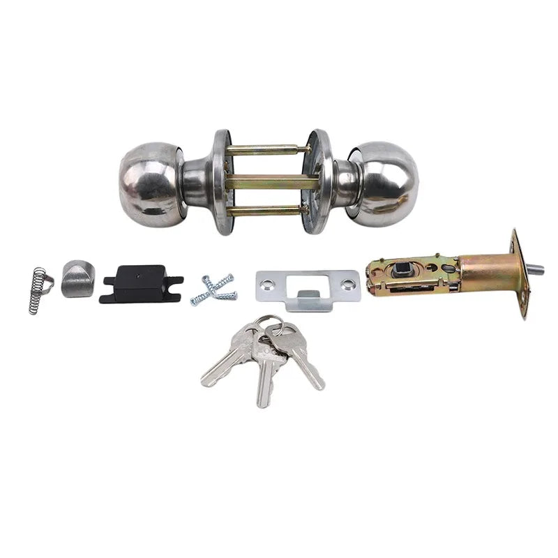 Aluminum Alloy Globe Door Knob Lock Set with Key Door Knob Lock Set Richie's