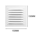 Aluminum Alloy Air Vent Grille Cover 150–300mm | Metal Screen Vent Grille Cover Richie's 150x150mm