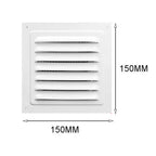 Aluminum Alloy Air Vent Grille Cover 150–300mm | Metal Screen Vent Grille Cover Richie's 150x150mm