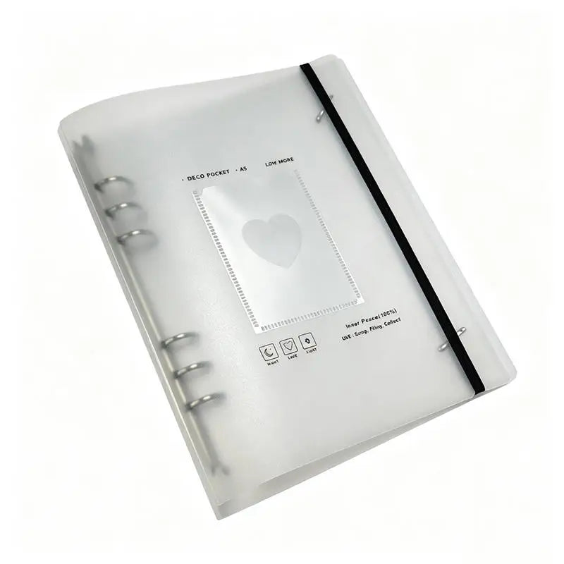 A5 Kpop Photocard Holder Binder Album Book – 3 Inch Heart Photocard Binder Album Richie's PP shell