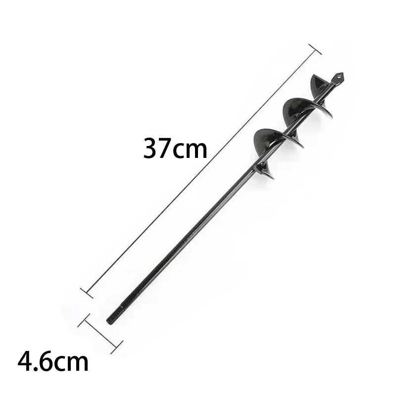 Spiral Garden Auger Drill Bit for Planting Bulbs & Soil Garden Auger Drill Bit Richie's 4.6x37cm