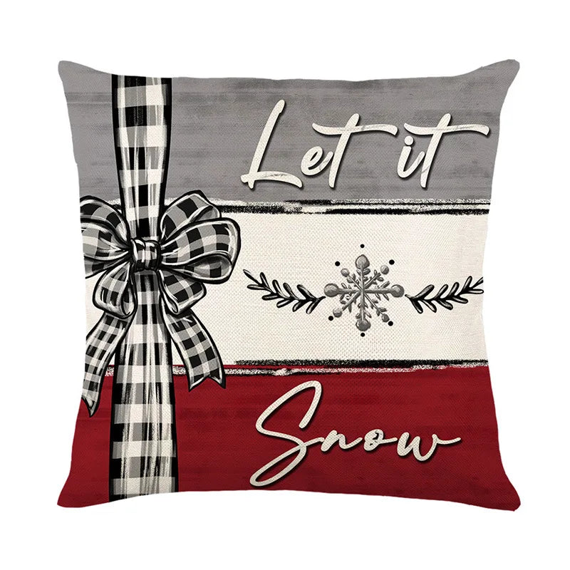Reversible Christmas Pillow Covers – Santa & Reindeer Zip Christmas Pillow Cover Richie's C 1pc