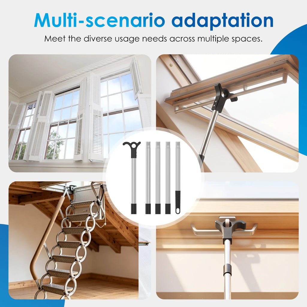 Telescoping Skylight Rod with Hook – Extendable Window Opener Window Opener Rod Richie's