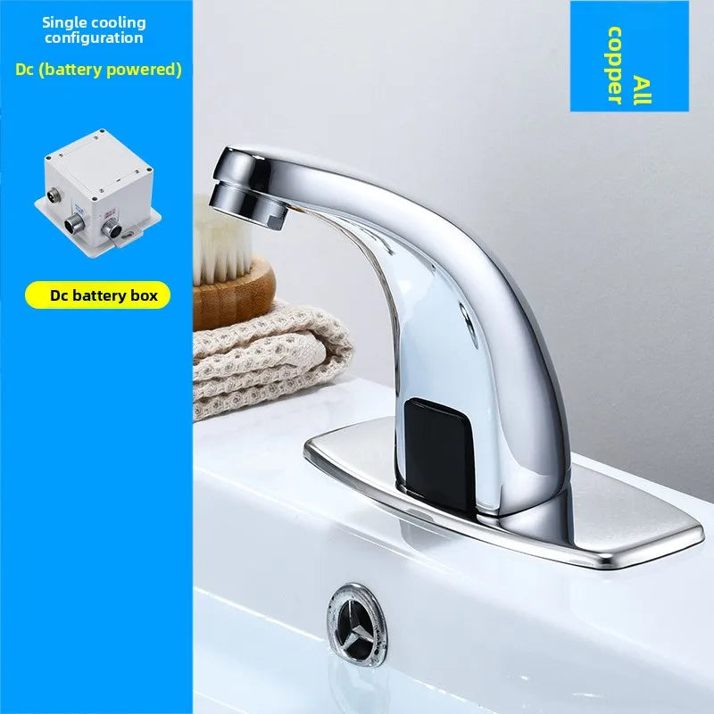 Automatic Infrared Sensor Faucet – Hot & Cold Basin Tap Sensor Basin Faucet Richie's DC all copper