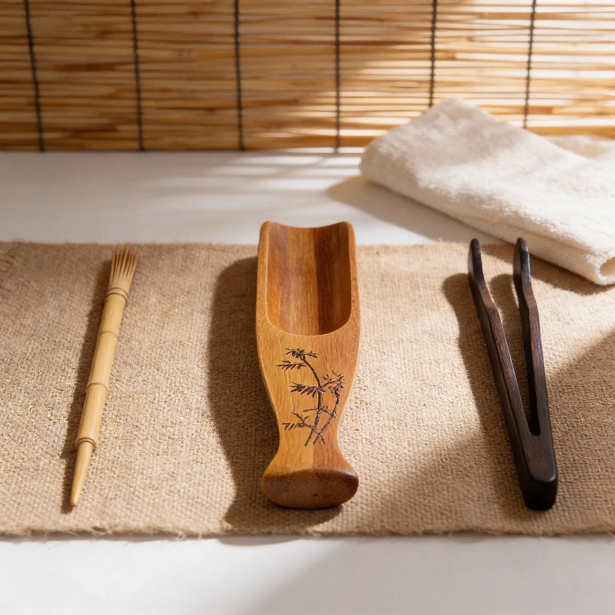 Bamboo Wood Tea Spoon Fishtail Eco-Friendly Scoop Bamboo Tea Scoop Richie's