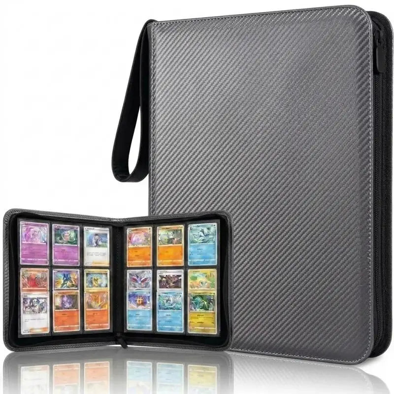 360-Pocket Sports Card Binder Album – Baseball & Football Trading Card Binder Richie's Grey Style C