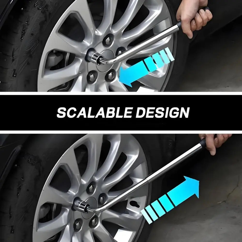 Telescoping Lug Wrench 17/19/21/23mm with Sockets | Car Wheel Telescoping Lug Wrench Richie's