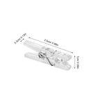 100Pcs Mini Transparent Spring Clips – Photos, Bags & Clothesline Mini Spring Clips Richie's