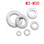 GB97 A2 304 Stainless Steel Flat Washers M1.6–M24 | 1/50/100pcs Stainless Steel Washers Richie's 50pcs M3.5