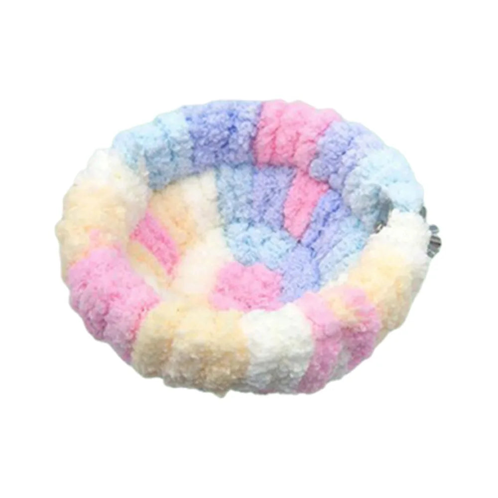 Velvet Plush Bird Nest Hammock – Cozy Parrot Cage Bed Bird Nest Hammock Richie's Pink S