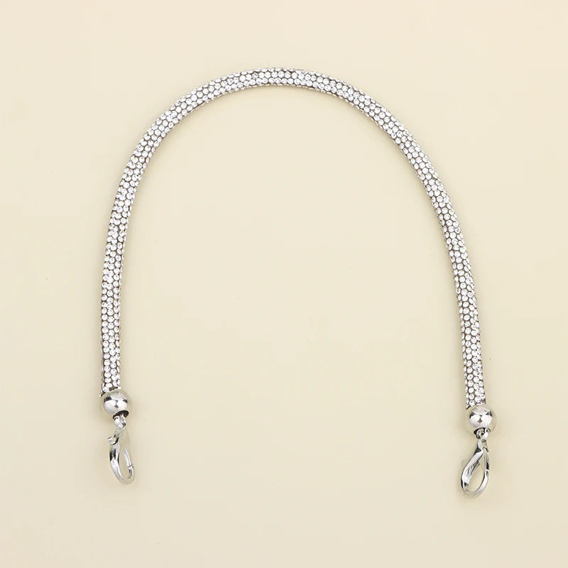 Rhinestone Handbag Chain Strap Loop Knot DIY Bag Accessory Handbag Chain Strap Richie's 05