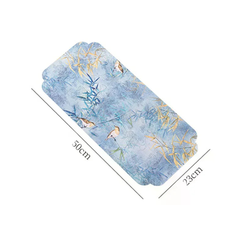 Zen Tea Table Mat Double-Sided Waterproof Non-Slip Runner Tea Table Runner Richie's