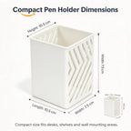 Wall Mounted Pen Holder – ABS Plastic Pencil Organizer Pen Holder Richie's