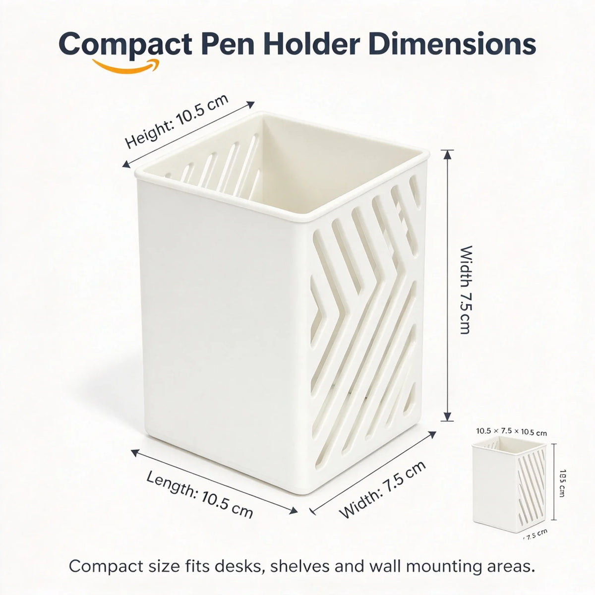Wall Mounted Pen Holder ABS Plastic No-Drill Pencil Organizer Wall Pen Holder Richie's