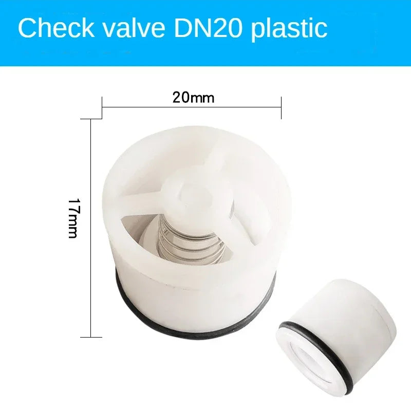 500 Pcs Plastic Inline Spring Check Valve Pipe Fittings Pipe Check Valve Richie's DN20