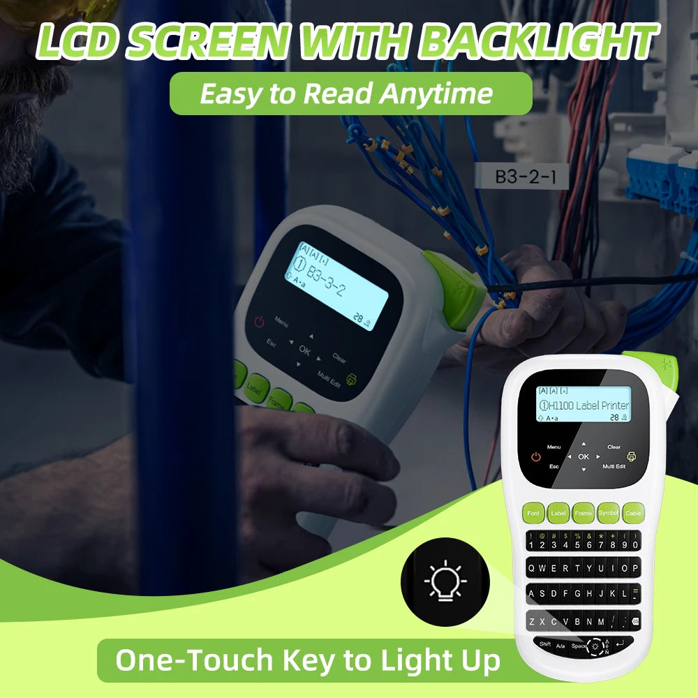 MarkDomain H1100 Handheld Label Maker | Backlit Inkless Printer Handheld Label Maker Richie's