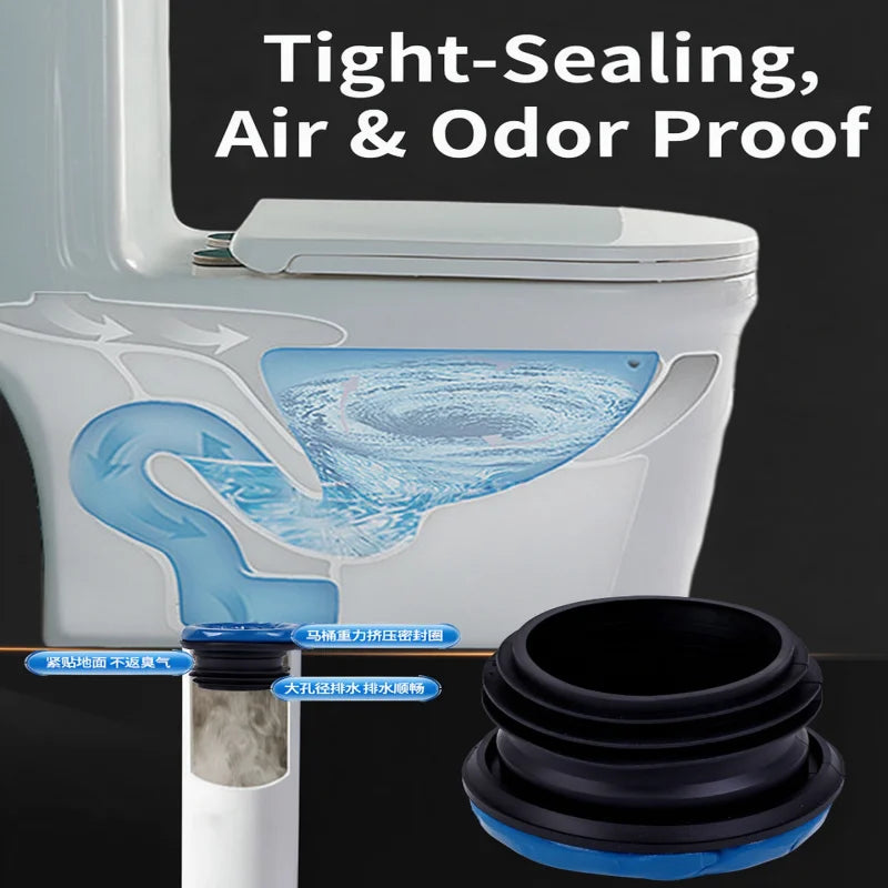 Universal Toilet Flange Sealing Ring – Rubber Anti-Leak Gasket Toilet Flange Gasket Richie's