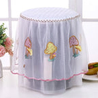 Pastoral Lace Embroidery Dust Cover for Air Fryer & Rice Cooker Appliance Dust Cover Richie's Mushroom-1