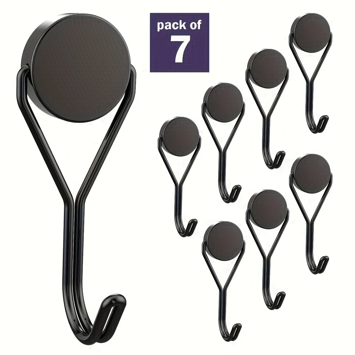 7-Pack Heavy Duty Magnetic Swivel Hooks – Fridge, Cruise & Grill Magnetic Swivel Hooks Richie's