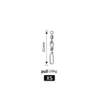 10Pcs Stainless Steel Fishing Quick Snap Speed Swivel & Guide Rings Fishing Swivel Snap Richie's XS 21MM