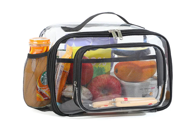 PVC Transparent Tote Bag – Waterproof Lunch & Travel Handbag Transparent Tote Bag Richie's
