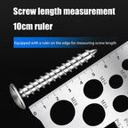 Stainless Steel Thread Gauge Screw Pitch Checker Metric Tool Thread Gauge Tool Richie's
