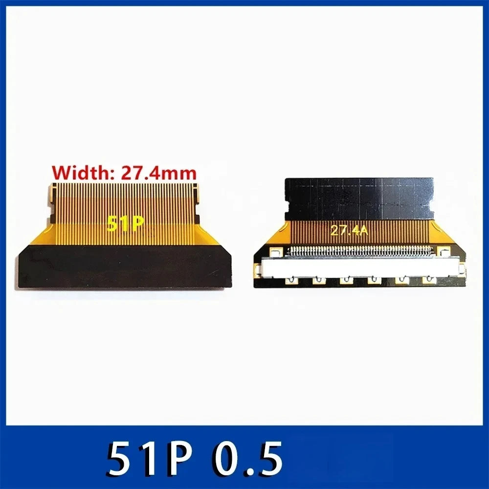 LVDS EDP Adapter Board 30P to FPC 30P/51P Flexible Cable Converter FPC Interface Adapter Richie's 0.5MM 51P 27.4MM